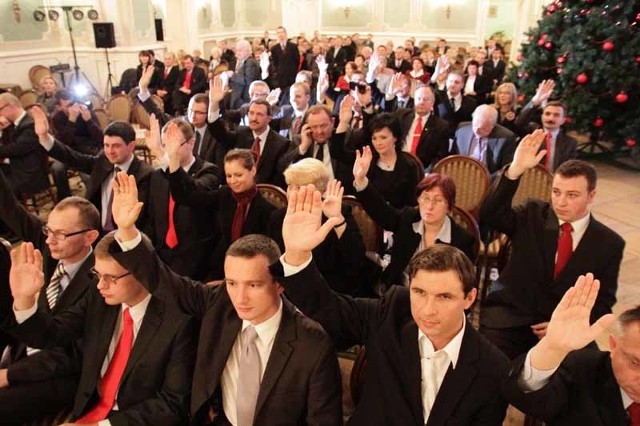 Rada Białegostoku podczas inauguracyjnego posiedzenia