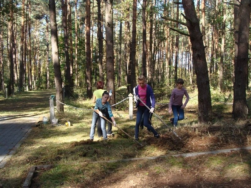 Sprzątanie cmentarza