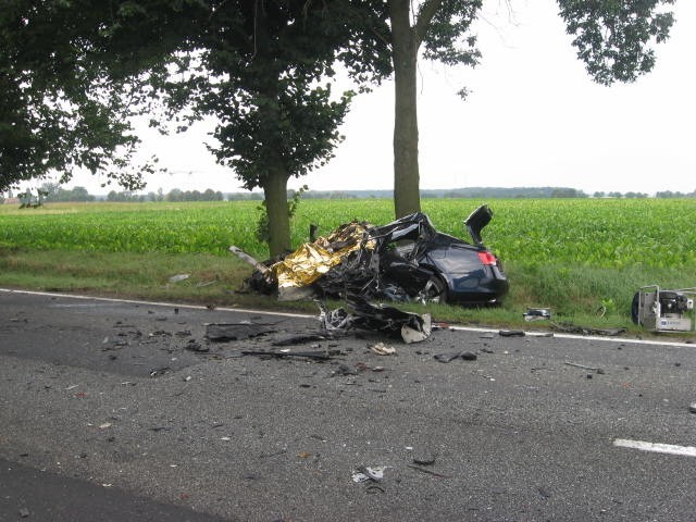Do wypadku doszło po godzinie 8.00 w Krzywiźnie koło Kluczborka na drodze krajowej 11