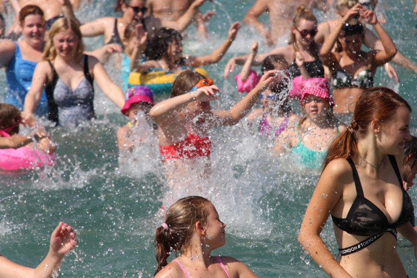 Aqua aerobik i inne atrakcje Kąpieliska Leśnego w Gliwicach ZDJĘCIA