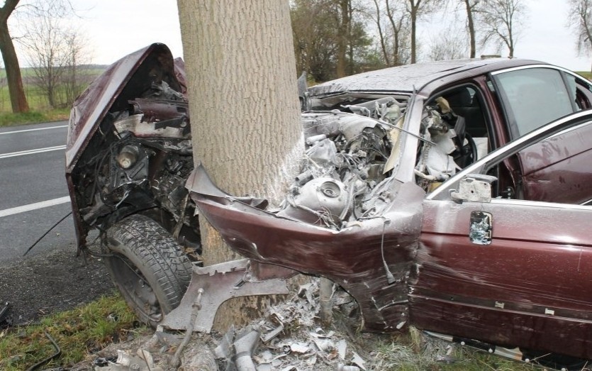 Wypadek bmw w Kłobucku