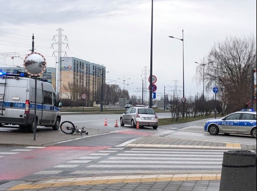 Potrącenie rowerzysty