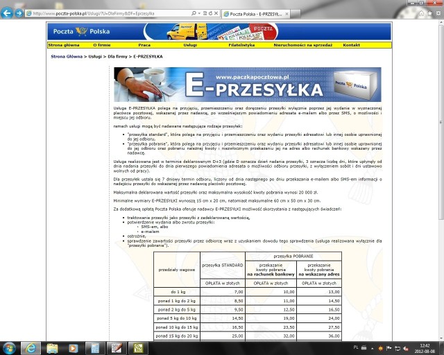 Nowe punkty odbioru e-przesyłekPoczta Polska dostarcza e-przesyłkę do placówki pocztowej dowolnie wybranej przez nadawcę.