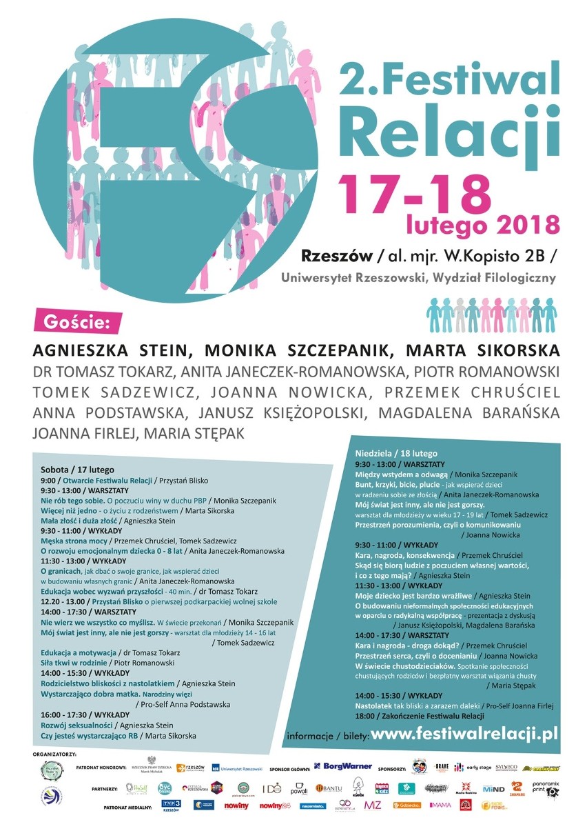 Festiwal Relacji w Rzeszowie. Bliska twemu sercu jest idea świadomego i uważnego rodzicielstwa? Nie zwlekaj, tylko już dziś kup bilet 