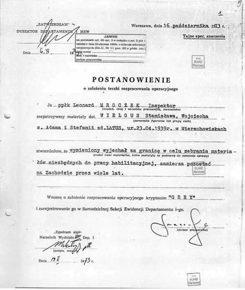 Kraj > Abp Wielgus był agentem wywiadu PRL  (zobacz akta IPN) 