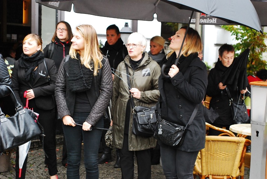 Czarny protest w Bytomiu ZDJĘCIA + WIDEO