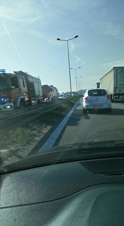 Wypadek na A4. Ogromne korki na obwodnicy Krakowa