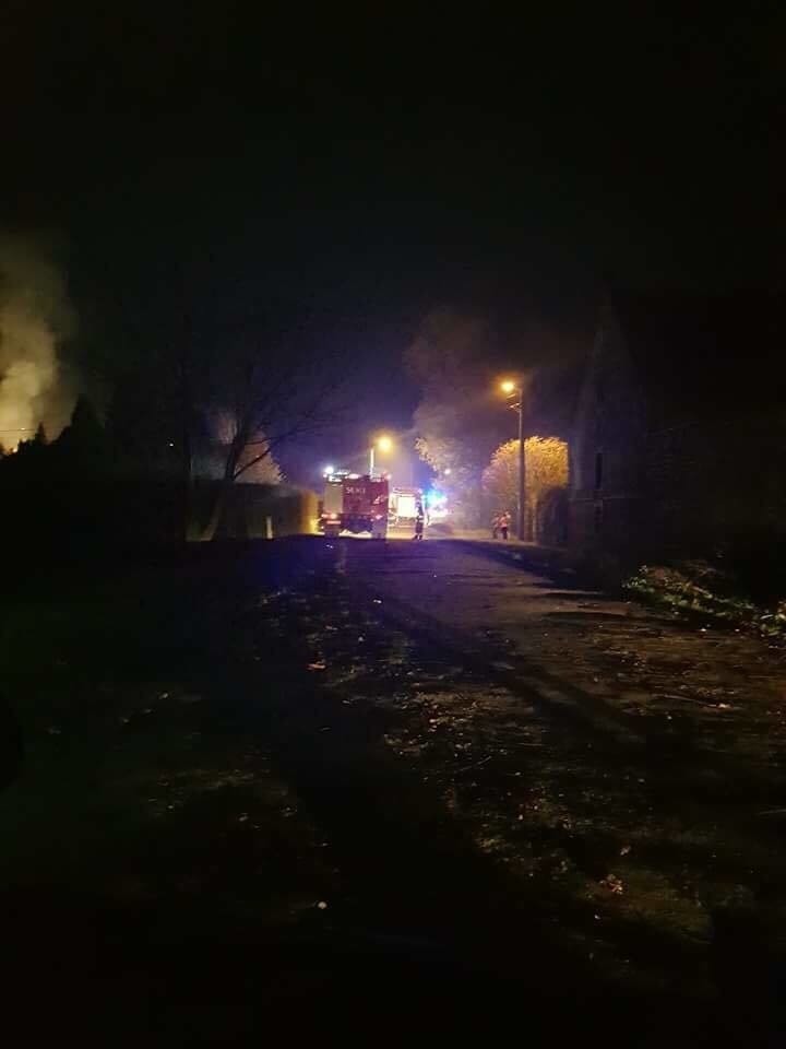 Pożar domu w Wyszonowicach