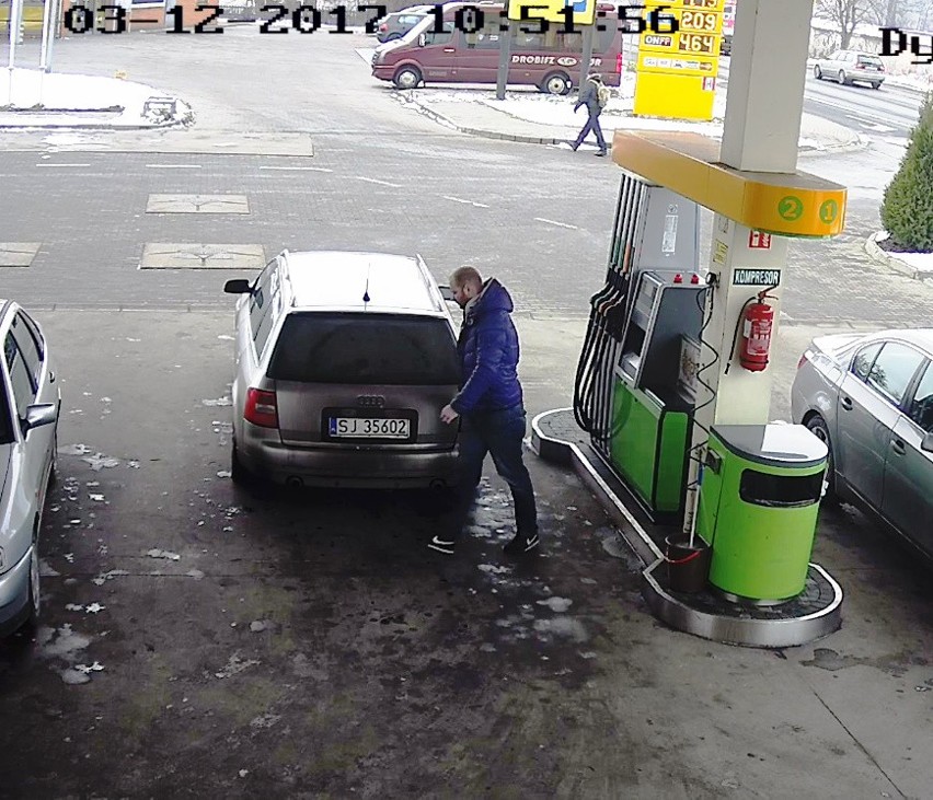 Oświęcim. Policjanci poszukują złodzieja paliwa. Kto go rozpoznaje?
