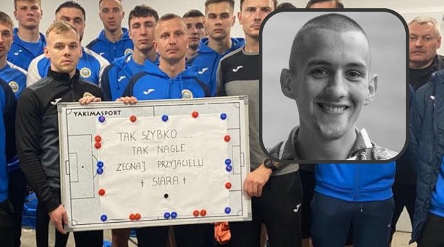 Piłkarze Hutnika po zwycięstwie nad Olimpią w Elblągu uczcili pamięć Mariusza Sierakowskiego