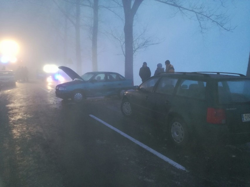 Karambol na drodze Nowy Świętów – Bodzanów.