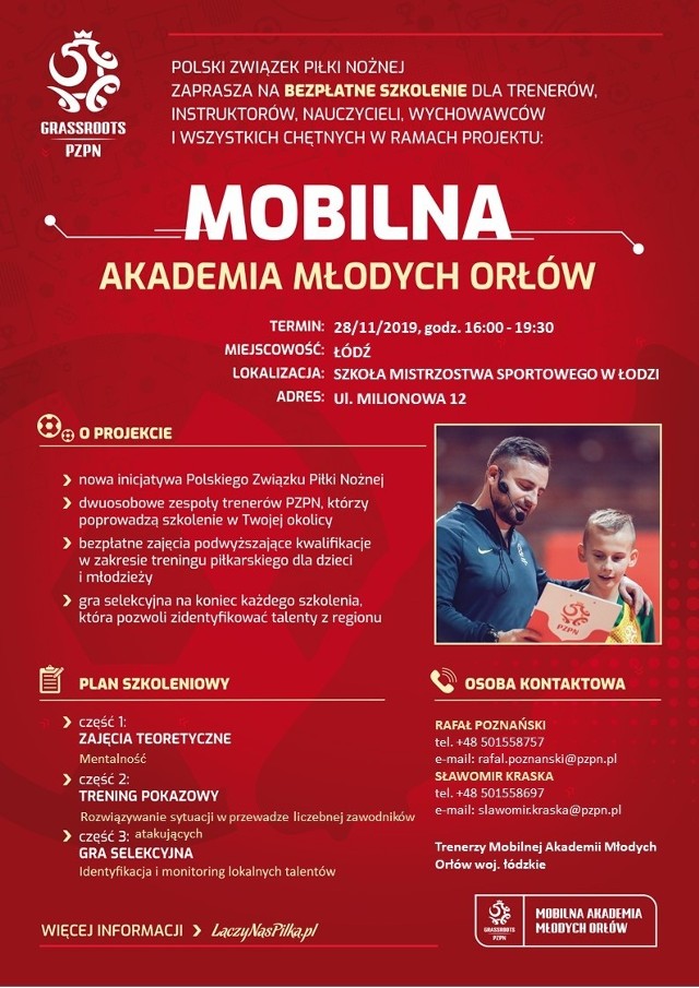 Plakat Mobilnej Akademii Młodych Orłów