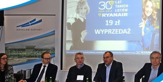 Ryanair od 10 lat we Wrocławiu