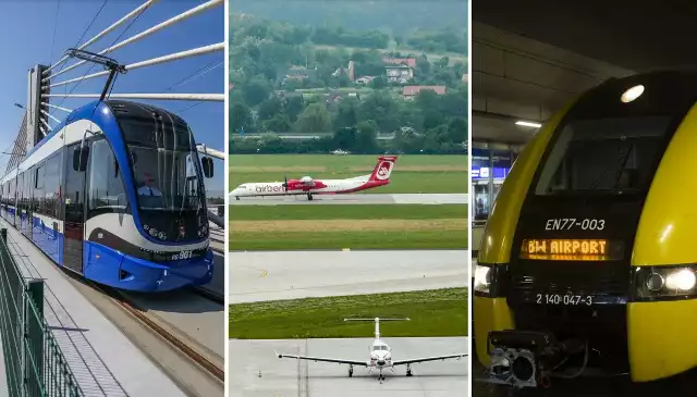 Na lotnisko w Balicach można dojechać z Krakowa pociągiem. Są pomysły, żeby jeździł tam też tramwaj.