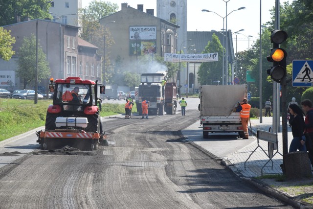 W poniedziałek 9 maja ruszyły prace naprawcze ul. Jagiełły. Do soboty mogą potrwać utrudnienia w ruchu.