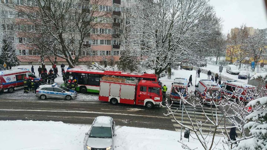 Wypadek autobusu MPK na lubelskim Czechowie