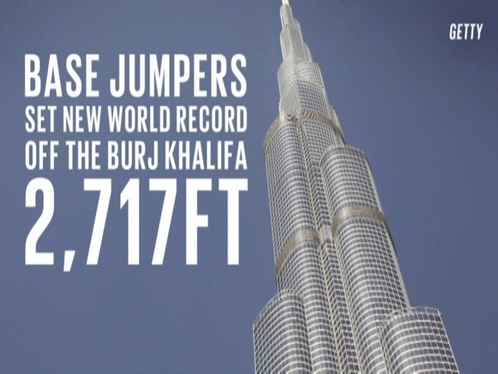 Skoczyli z najwyższego budynku świata. Pobili nowy rekord...
