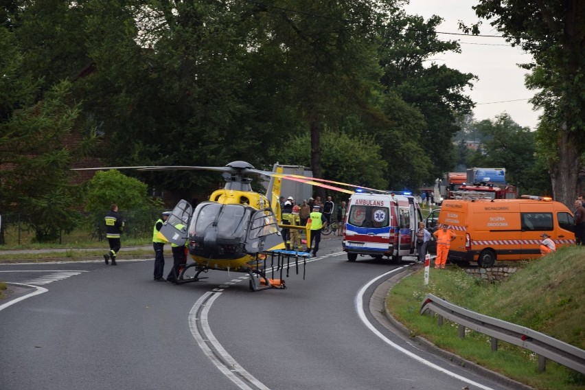 Wypadek na dk 22 w Chrząstowie koło Człuchowa 10.08.2019