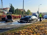 Wypadek w Puławach. Dwie osoby trafiły do szpitala