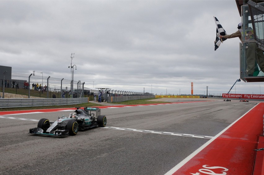Lewis Hamilton na mecie wyścigu o Grand Prix USA w Austin