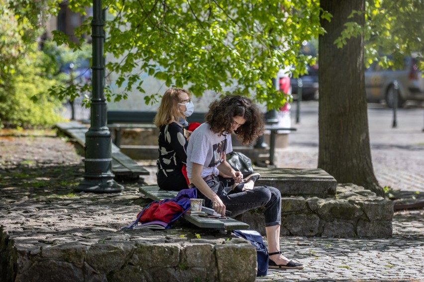 Krakowianie skorzystali z pięknej majowej niedzieli. Tłumy...