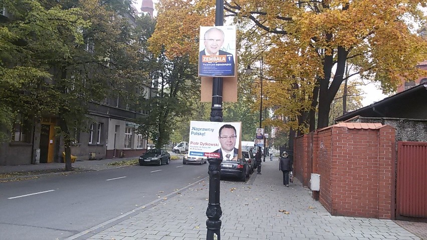 W Siemianowicach Śląskich plakaty wyborcze są na każdym...