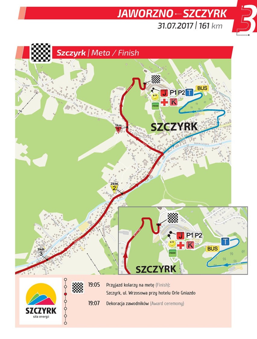 TOUR DE POLOGNE 2017: BIELSKO BIAŁA, SZCZYRK [TRASA, GODZINY PRZEJAZDU TDP 2017 BIELSKO-BIAŁA]