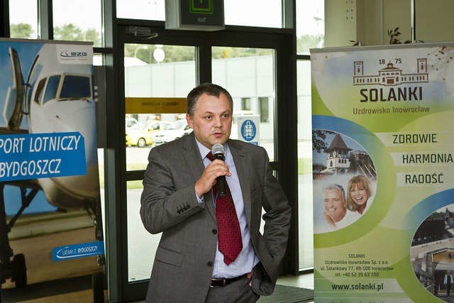 Tomasz Moraczewski, prezes PLB, podczas konferencji