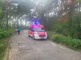 Potrącenie pieszego w Piaskach. Na miejscu działały dwa zastępy straży pożarnej 25.07.2023 ZDJĘCIA