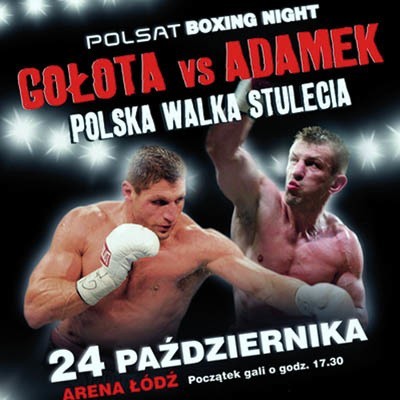 Plakat promujący walkę Andrzeja Gołoty z Tomaszem Adamkiem