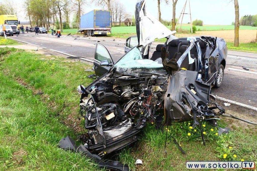 Wypadek na DK 19. Ranny kierowca został przetransportowany...