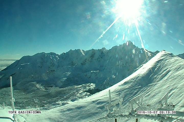 Piękny, zimowy poranek w Tatrach