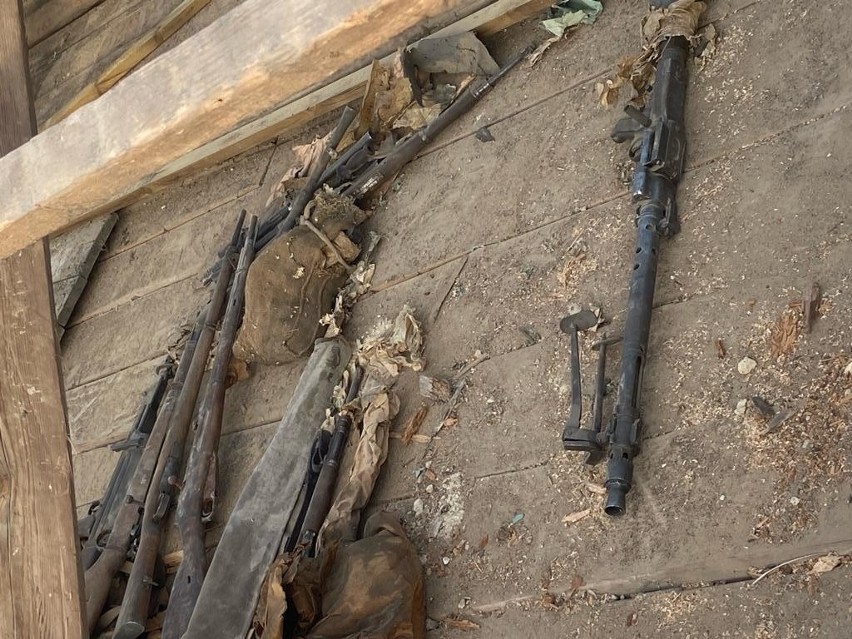 W Markowej odkryto arsenał broni z czasów II wojny światowej