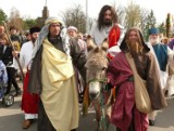Wjechał na osiołku jak Jezus. Wspaniała inscenizacja w Niedzielę Palmową w Rudniku nad Sanem   (zdjęcia)