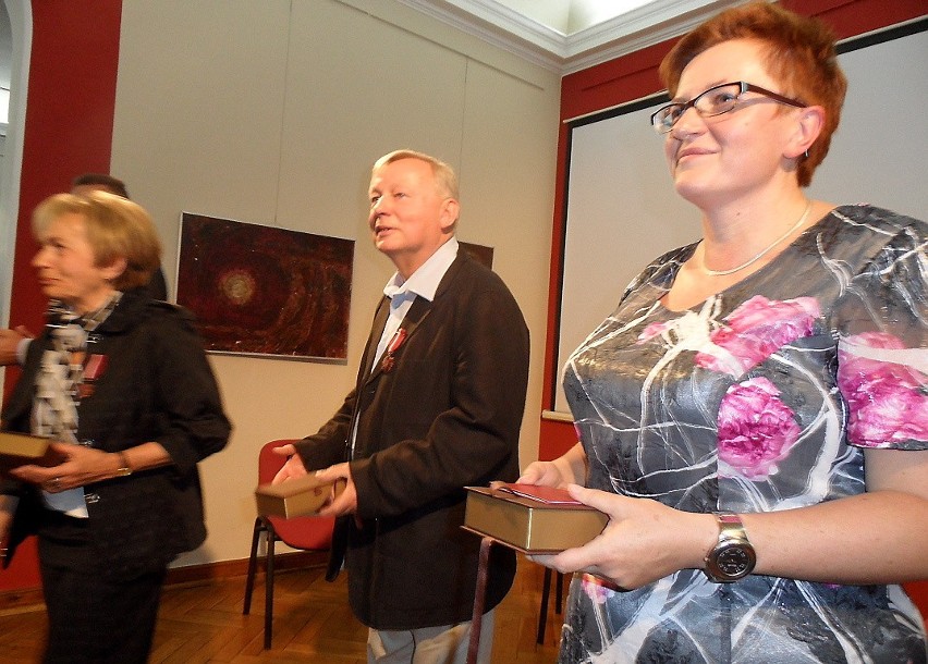 Od lewej: Jadwiga Drozdowska, Ryszard Kaczor i Wioletta...