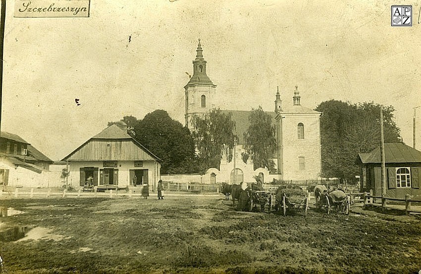 1939 rok. Rynek w Szczebrzeszynie. Fotografia ze zbiorów...