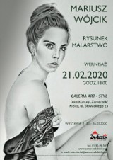 Wystawa rysunku i malarstwa Mariusza Wójcika w Domu Kultury Zameczek w Kielcach