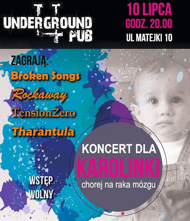 10 lipca Underground Pub organizuje Koncert Charytatywny dla...