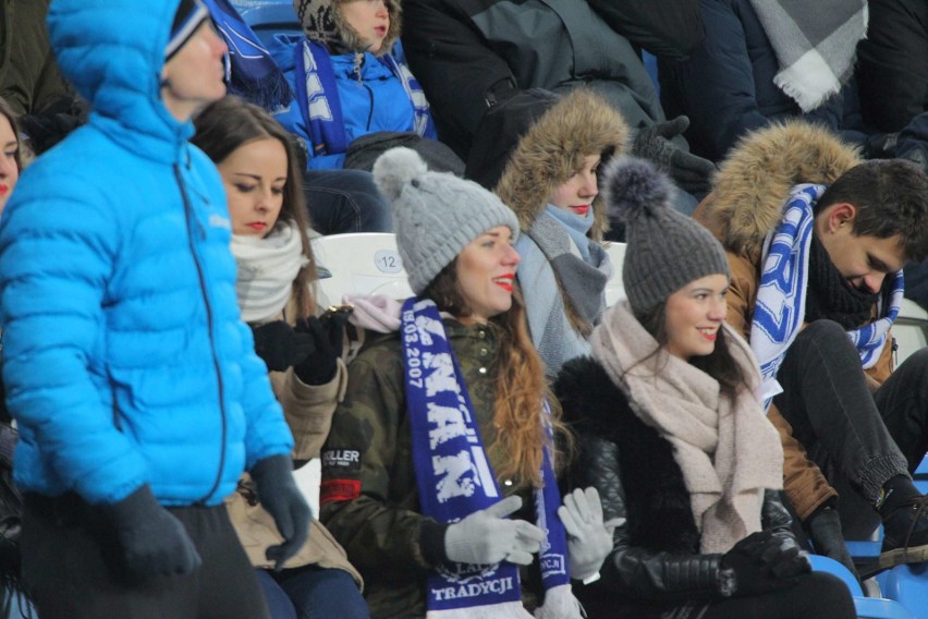 Kibice na meczu Lech Poznań-Lechia Gdańsk...