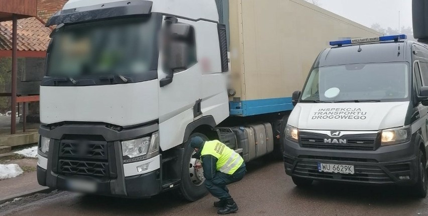 Ukraiński kierowca ciężarówki jeździł ponad normę