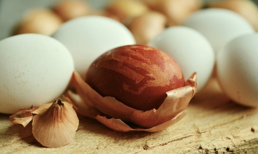 Jajka można pofarbować również dzięki kurkumie.