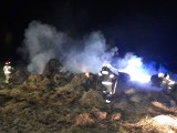 Trudna akcja w Kasinie Wielkiej. Strażacy gasili płonące bele siania. To była ciężka praca trwająca kilka godzin. Zobacz zdjęcia