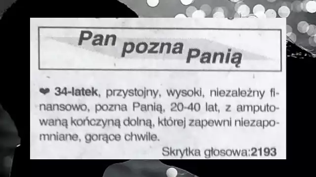 Tinder offline, czyli ogłoszenia matrymonialne z gazet sprzed 20 lat |  Gazeta Wrocławska