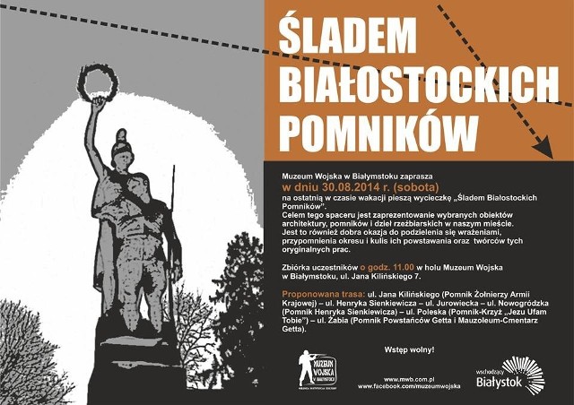 Muzeum Wojska w Białymstoku organizuje Spacer szlakiem białostockich pomników