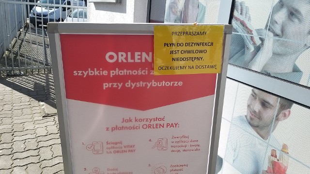 Jak się okazuje, płyn do dezynfekcji ciężko kupić na stacjach PKN Orlen.