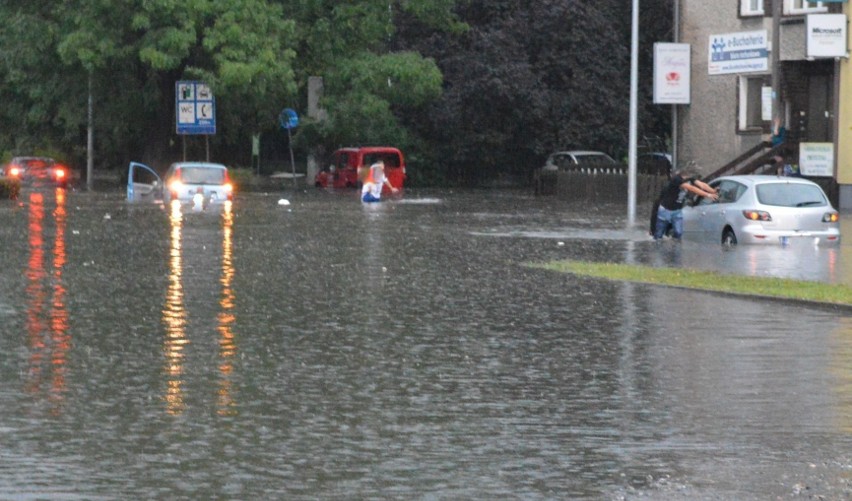 Czerwcowe i lipcowe burze nad Zieloną Górą w 2017 roku....