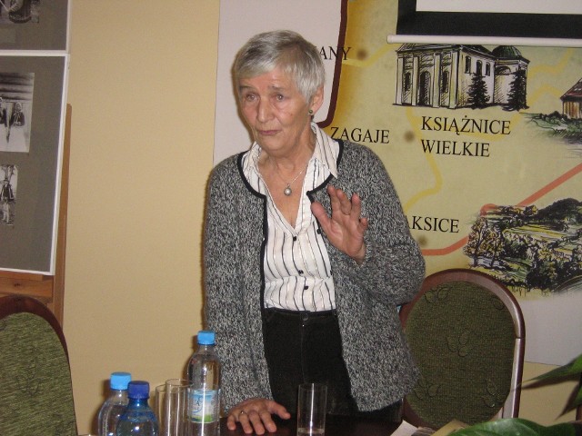 Grażyna Sendal-Iwanicka podczas spotkania w Muzeum Ziemi Koszyckiej