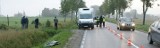Śmiertelny wypadek na DK19: Dostawcze iveco potrąciło rowerzystę. Zginął na miejscu. (zdjęcia)
