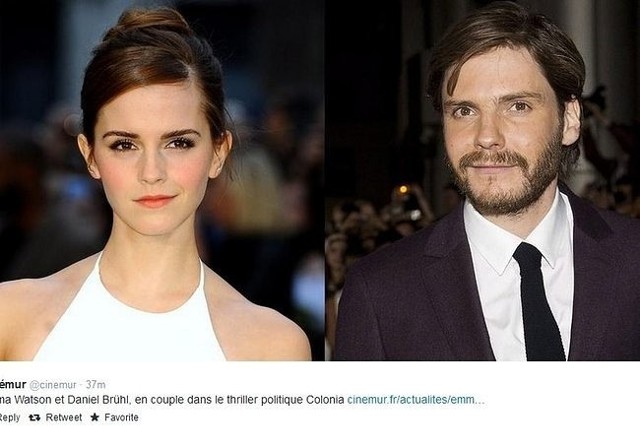 Emma Watson i Daniel Bruhl wystąpią w filmie "Colonia" (fot. screen z Twitter.com)