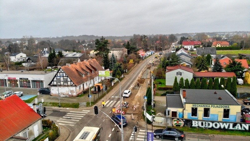 Remont ulicy Świętokrzyskiej przez kilka tygodni powodował...